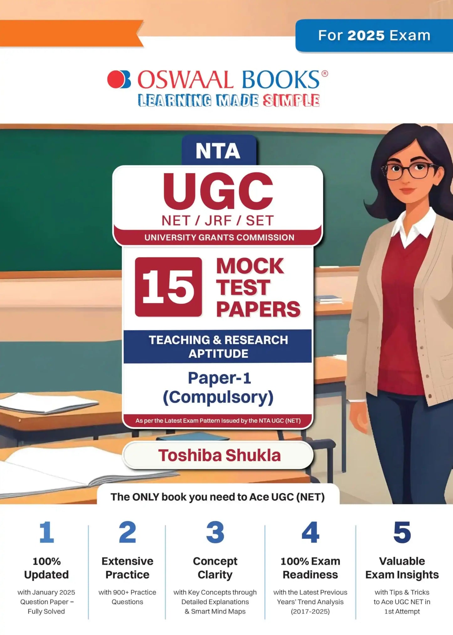 Oba Nta Ugc Net/Jrf/Swt Paper 1 Teaching & Research Mock Test Paper (2025)