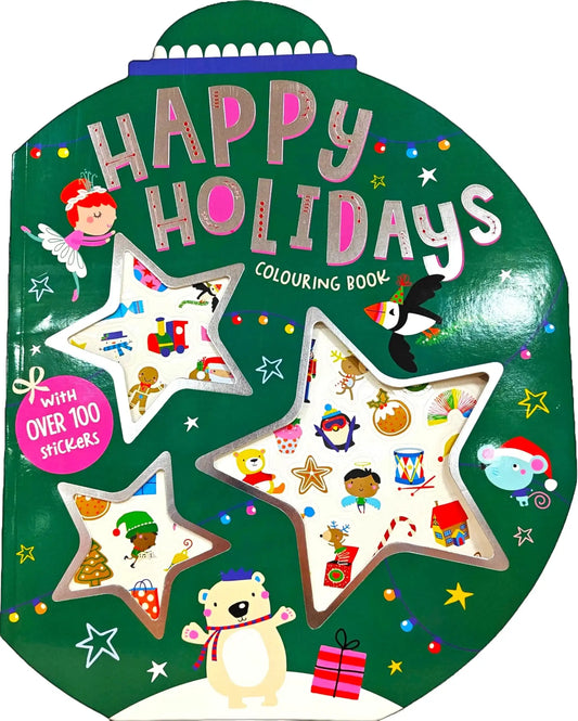 Happy Holidays Giant Coloring Book