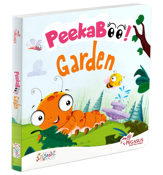 Peekabo Garden Board Book with Pictures for Kids 2+ : Explore Delightful Adventures, Blooming Flowers, Playful Creatures, and Growing Green Fun