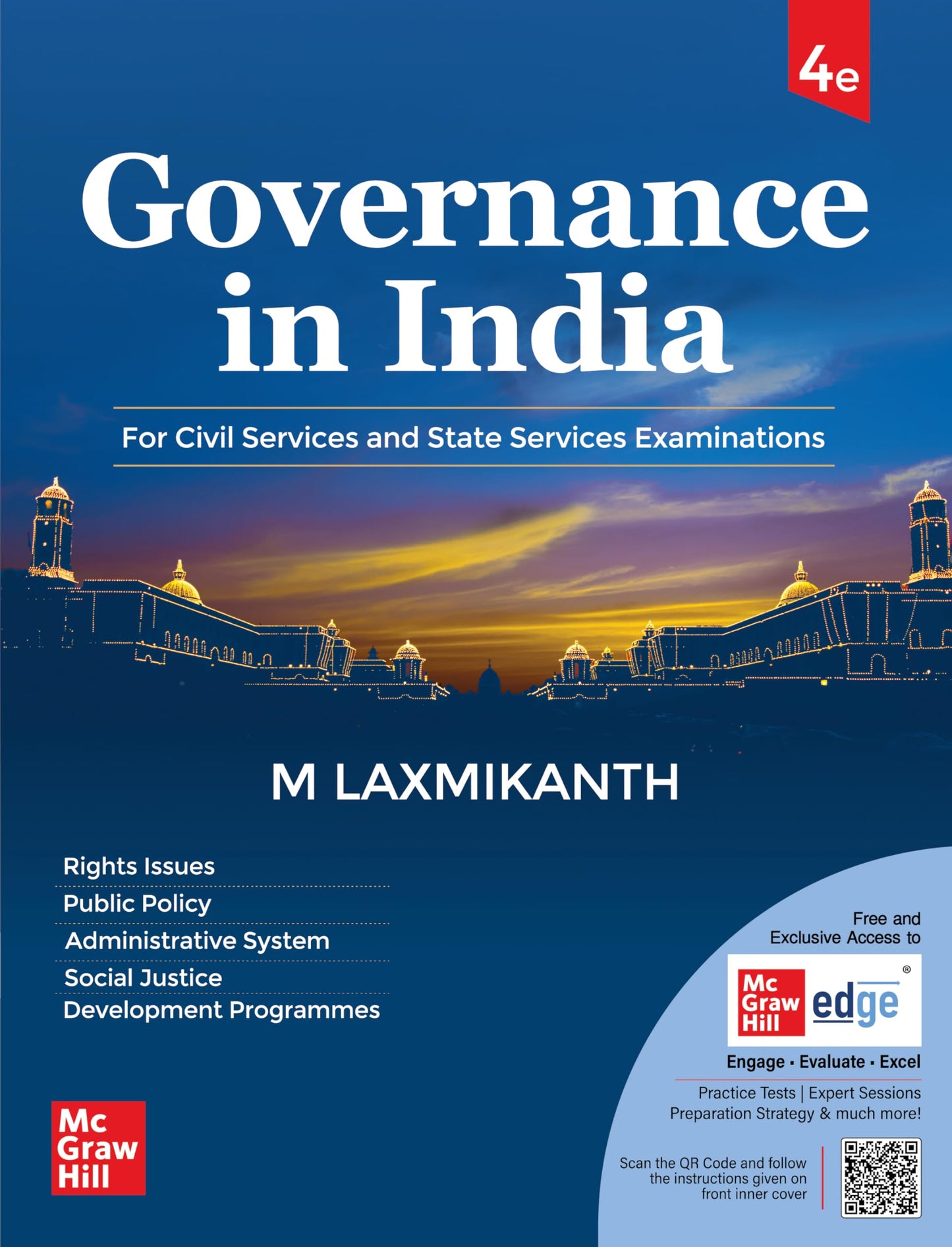 Governance in India, 4e by M Laxmikanth for UPSC CSE Prelims (Paper 1) & Mains (GS Paper 2) 2026 | 12+ Years Topic-wise Previous Years’ Questions (including 2025) | Practice Questions