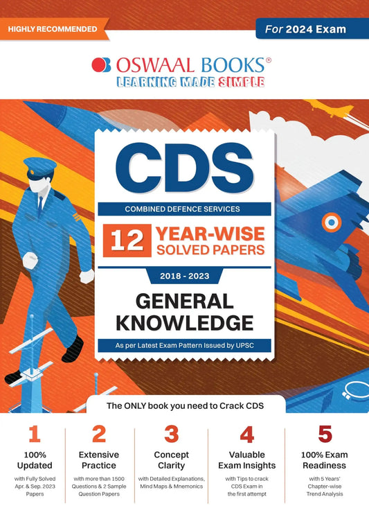 Oba Cds Yearwise Solved Paper General Knowledge  (2024)