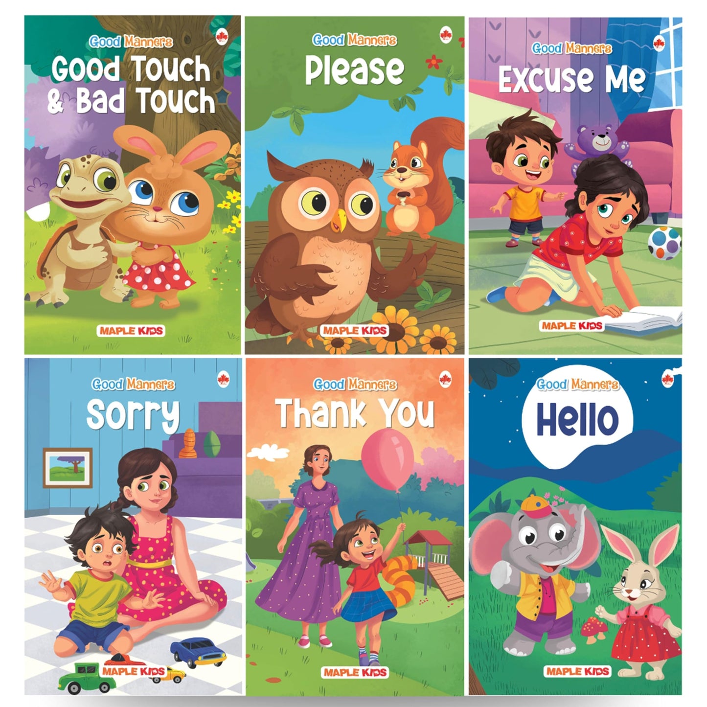 Story Books for Kids - Good Manners (Illustrated) (Set of 6 Books) - Bedtime Stories - Early Learning for Kids - Age 3+ - Read Aloud to Infants, Toddlers