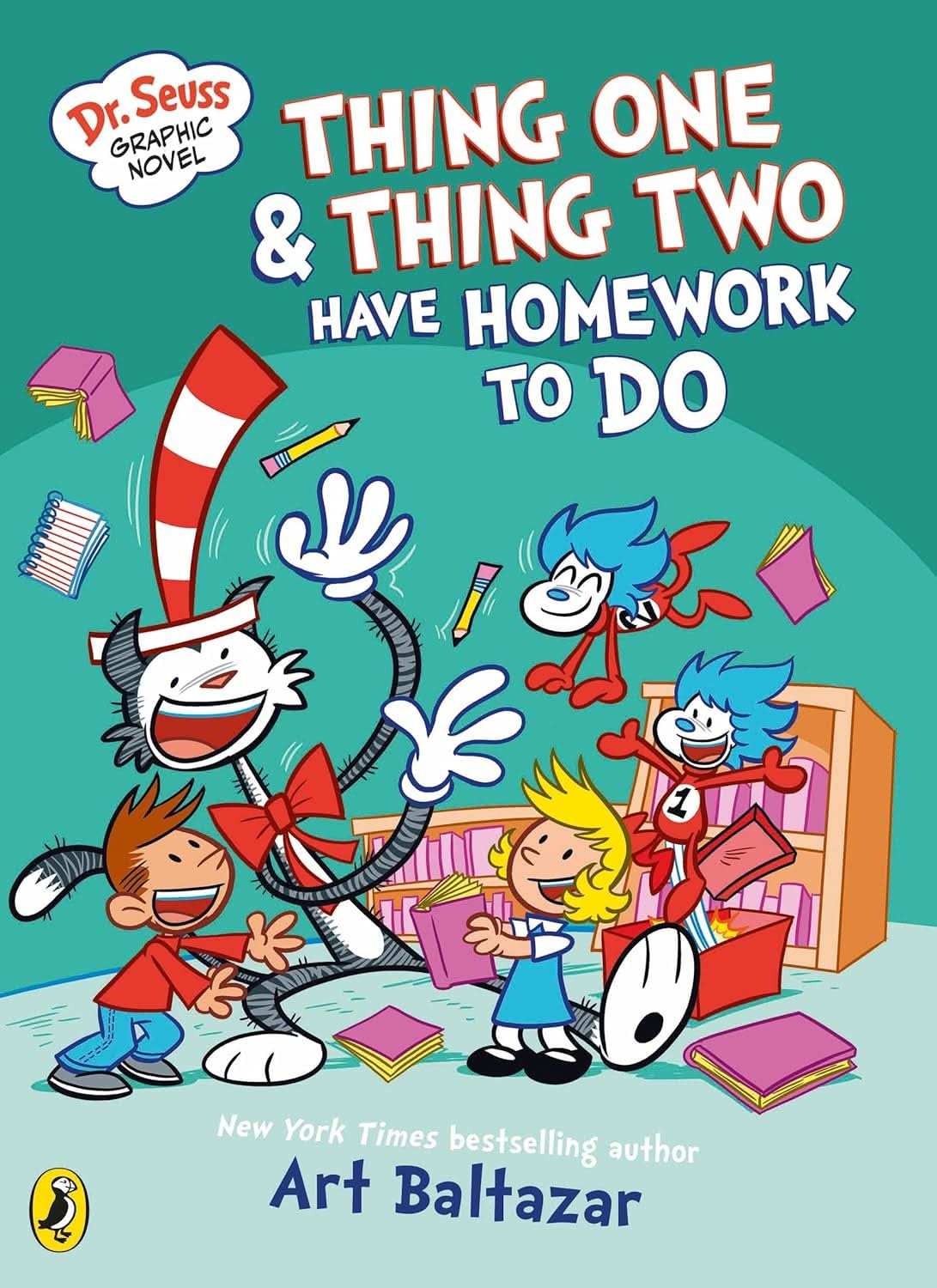Dr Seuss Graphic Novel: Thing One and Thing Two Have Homework To Do