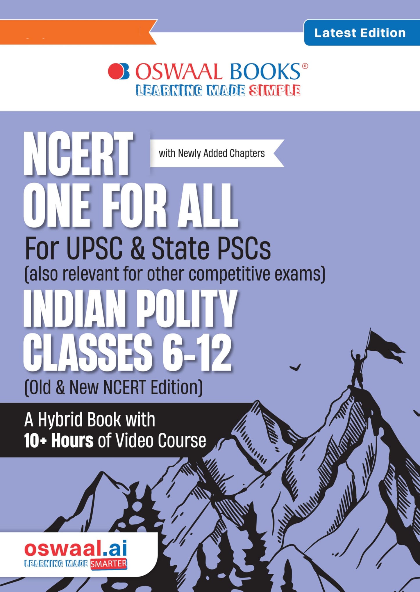 Oswaal NCERT One For All Book for UPSC & State PSCs | Indian Polity Classes 6-12 (Old & New NCERT Edition) Latest Edition