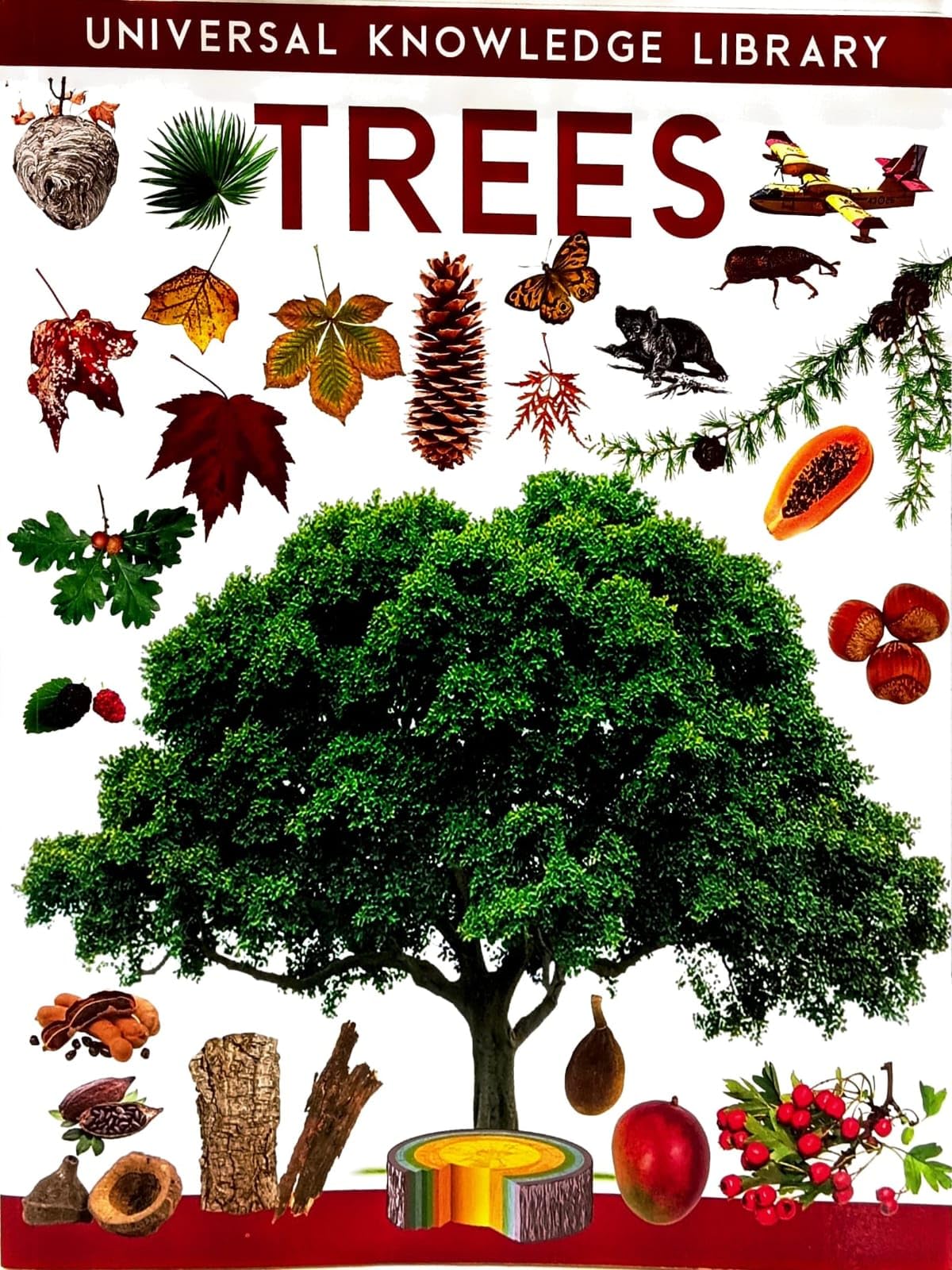 Universal Knowledge Library Trees Book, Explore Diverse Botanical Wonders
