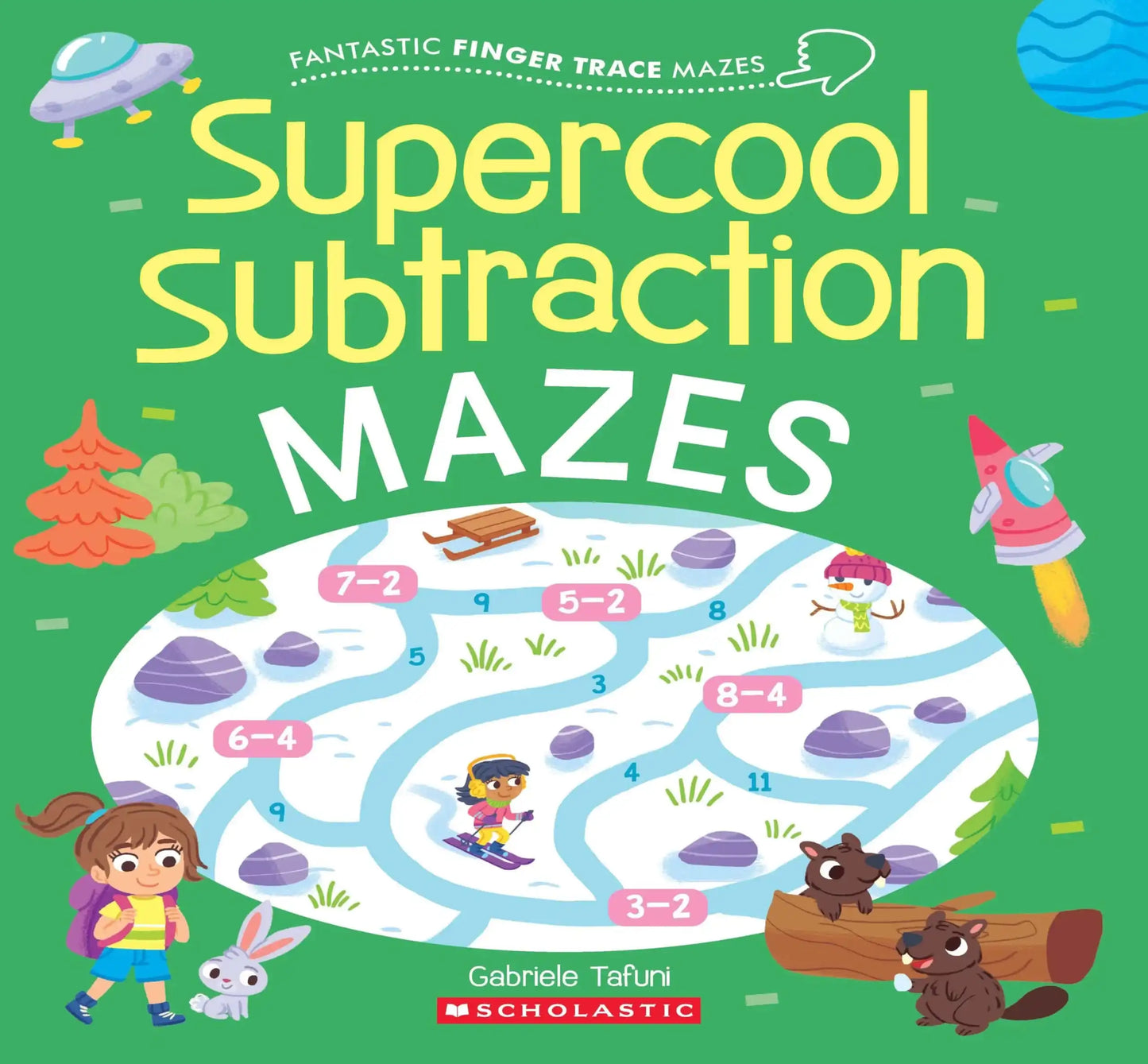 Fantastic Finger Trace Mazes: Awesome Subtraction Mazes