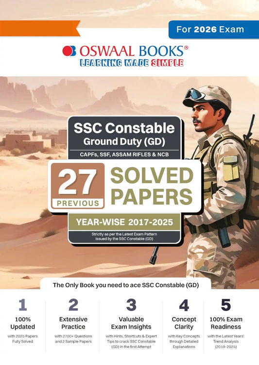 Oba Ssc Constable (Gd) 27 Solved Papers (2026)