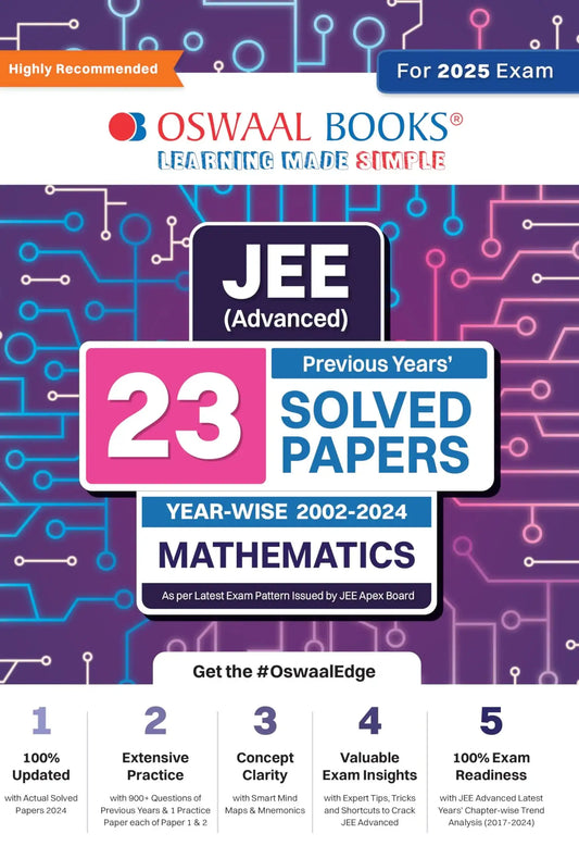 Oba Jee Advance Maths 23 Yrs Solved Paper (2025)