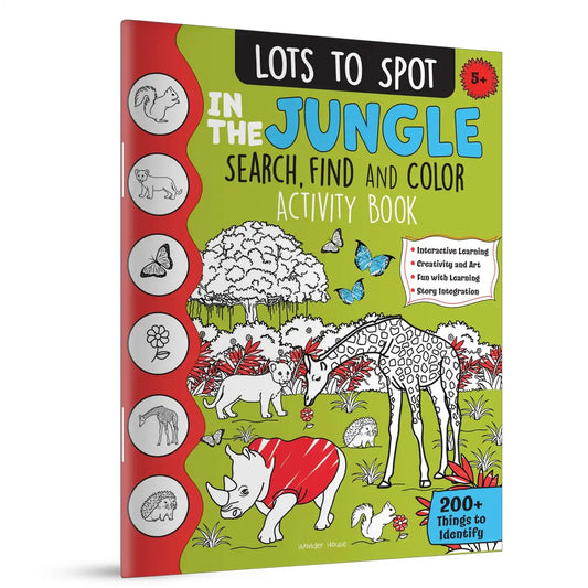 Lots To Spot In The Jungle: Search, Find And Color Activity Book