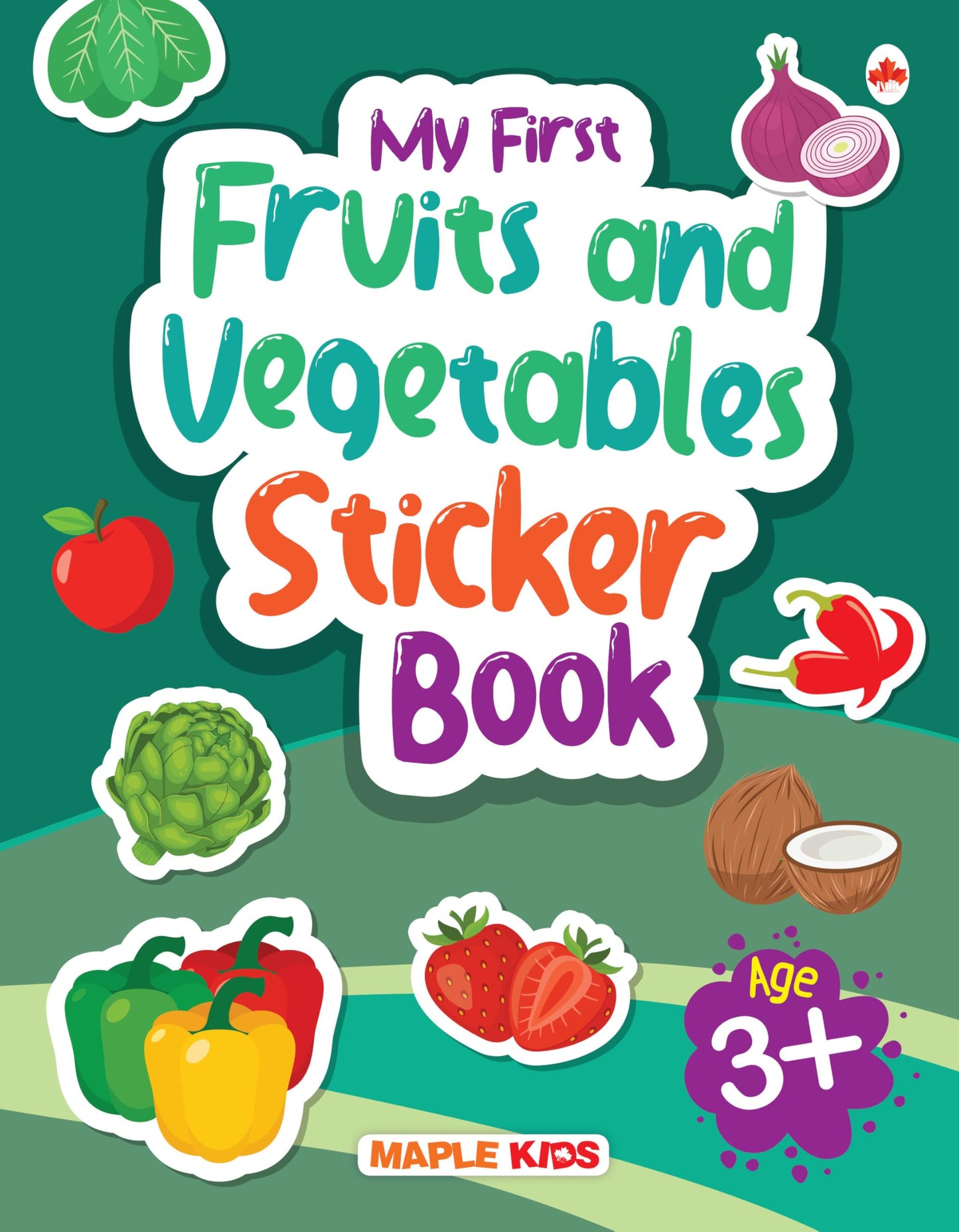 My First Sticker Book - Fruits and Vegetables - Activity Book for Kids - Stickers for Children - Age 3+ Years