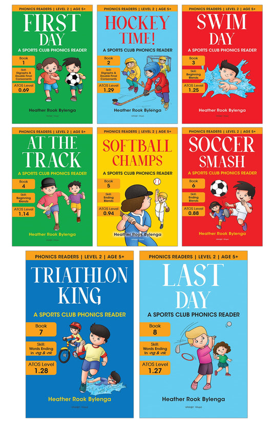 Phonics Readers Level 2 - Sports Club (Pack Of 8)