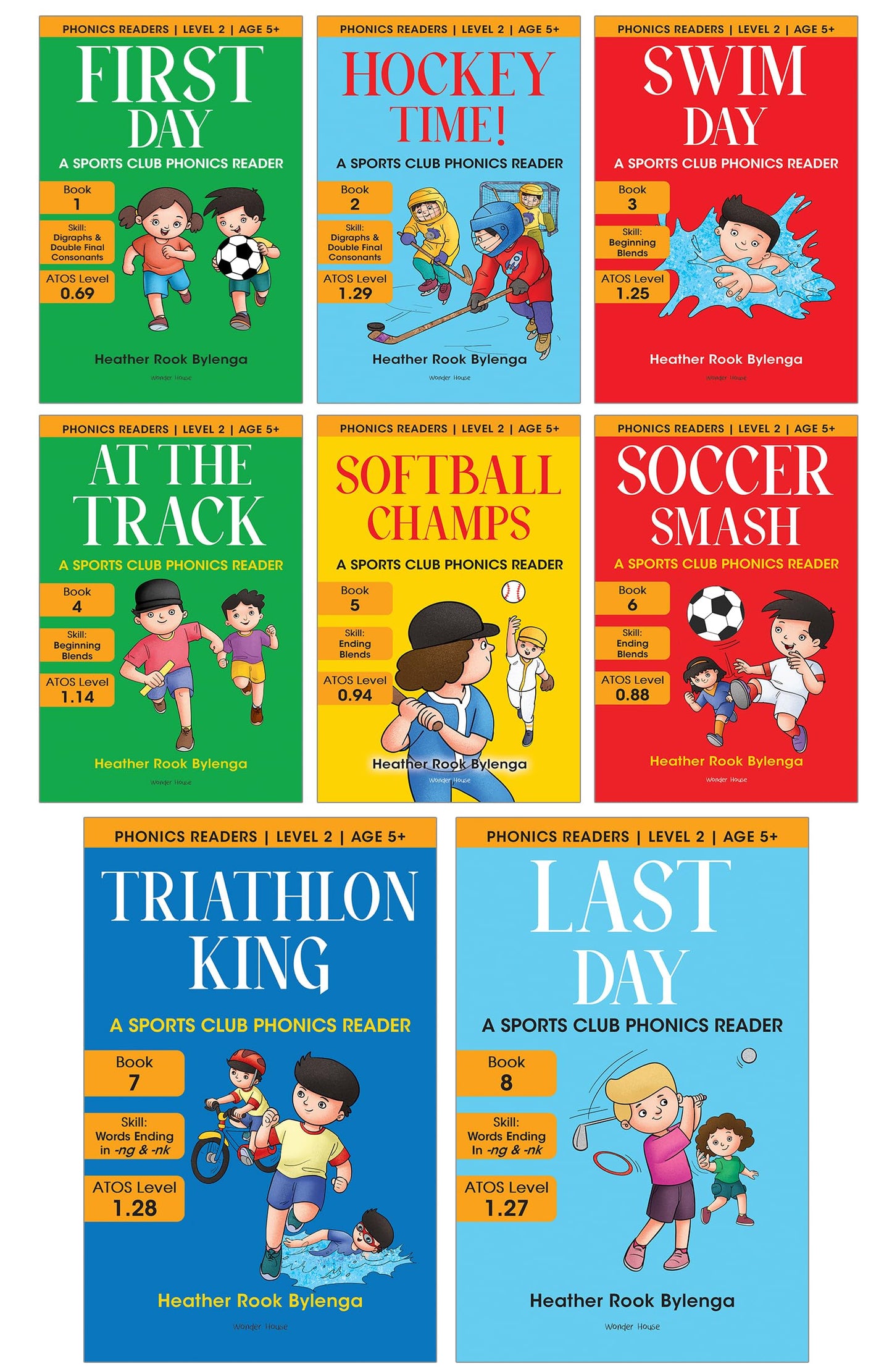 Phonics Readers Level 2 - Sports Club (Pack Of 8)