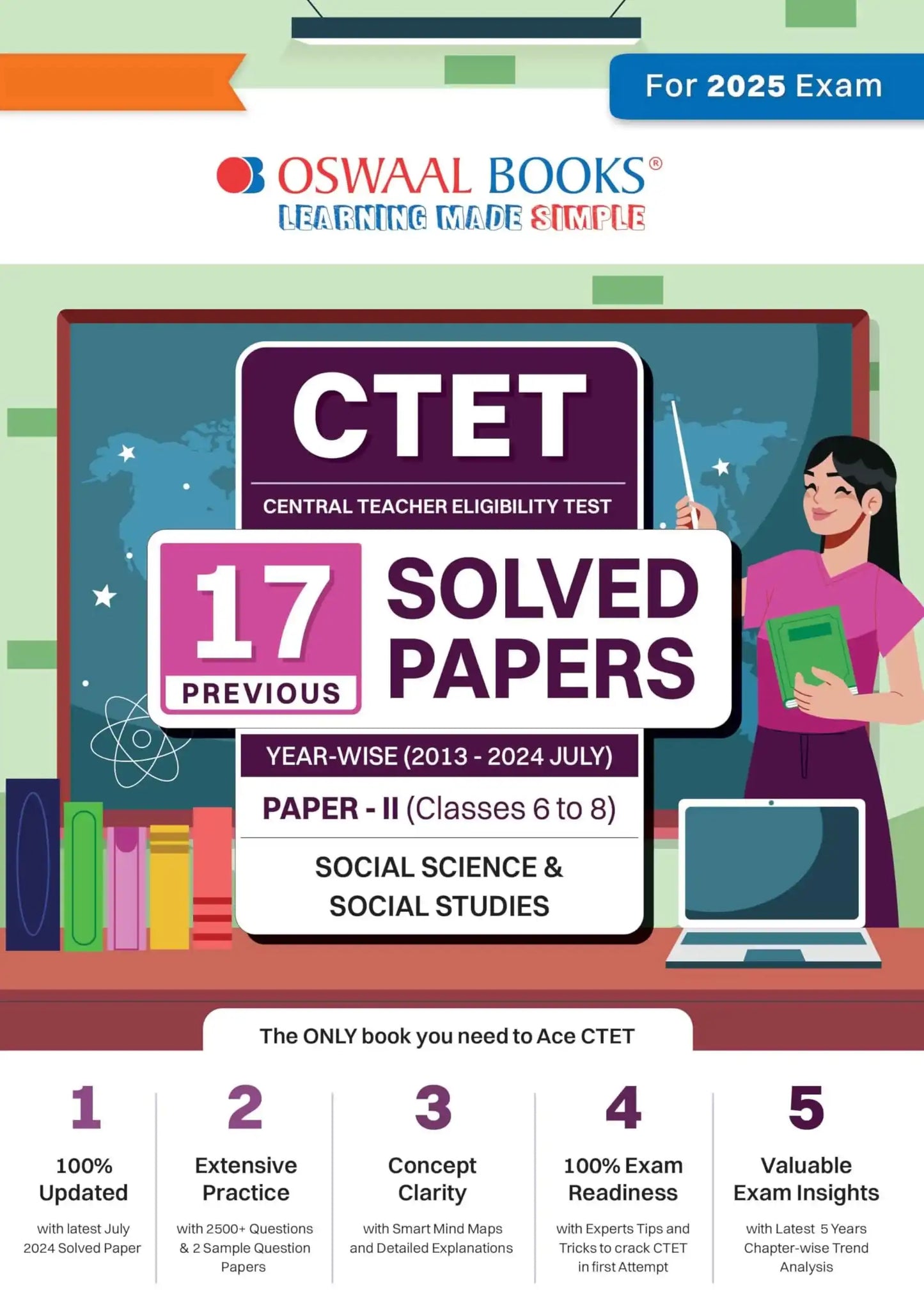 Oba Ctet 17 Yrs Solved Social Science Paper-2 (Class 6-8)