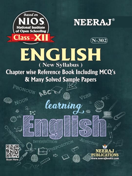 NEERAJ English - XII | English Medium for Class 12th NIOS Syllabus | Chapter Wise Help Book/Guide Including Many Solved Sample Papers & Important Exam Notes (Question Bank) | Neeraj Publications