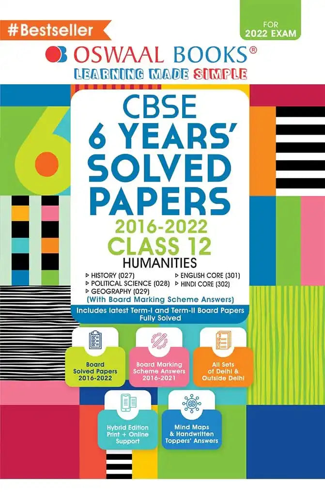 Oba 6 Yrs Solved Paper Humanities Bk 12 (2023)