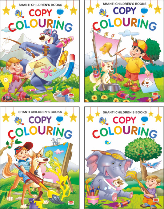 Shanti Kids Colouring Books, Set of 4
