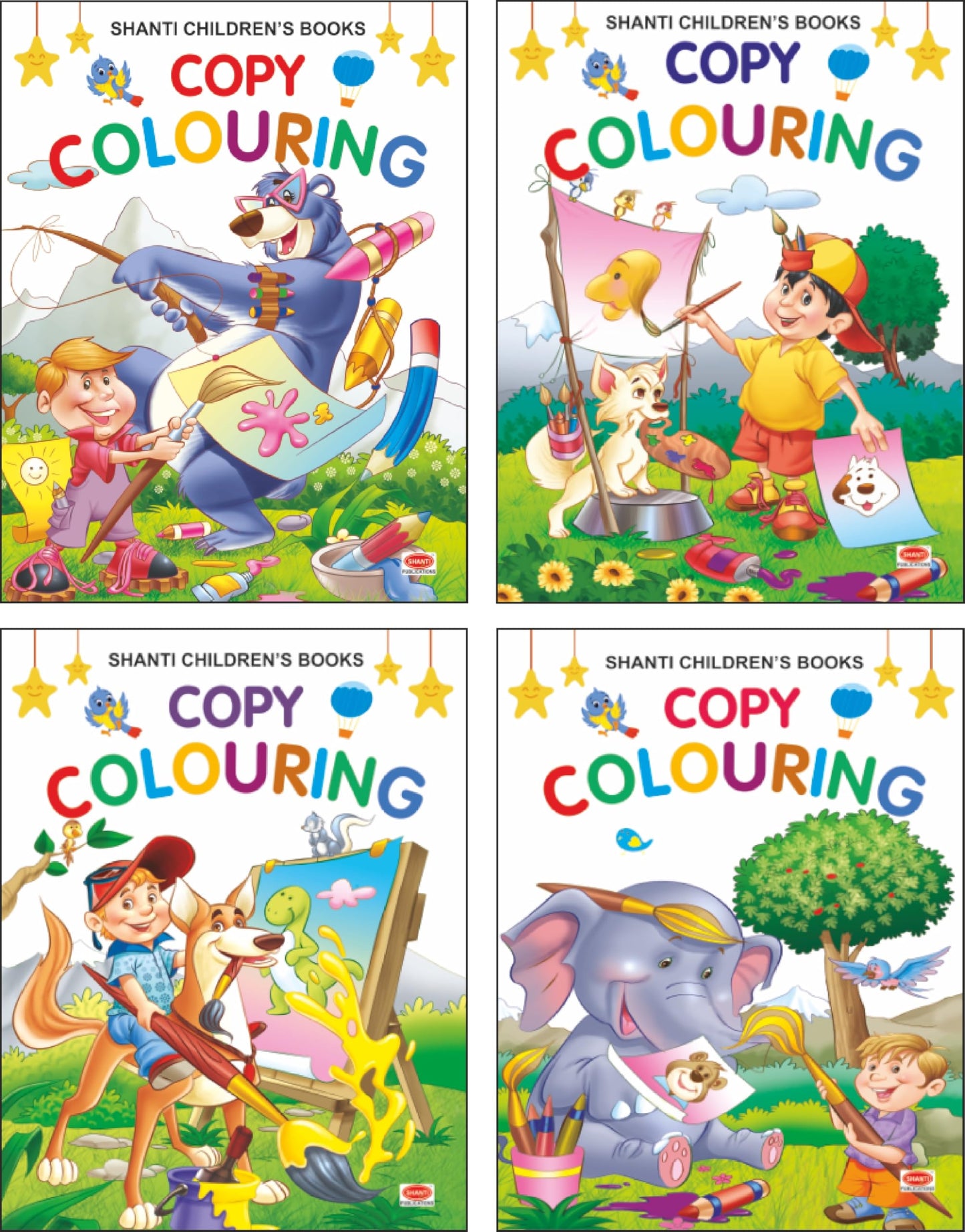 Shanti Kids Colouring Books, Set of 4