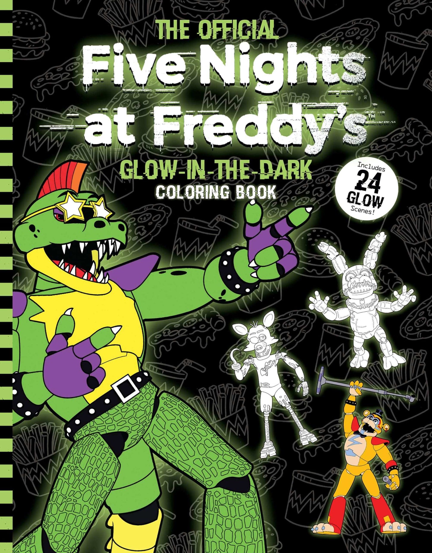Five Nights At Freddys Glow In The Dark Coloring Book