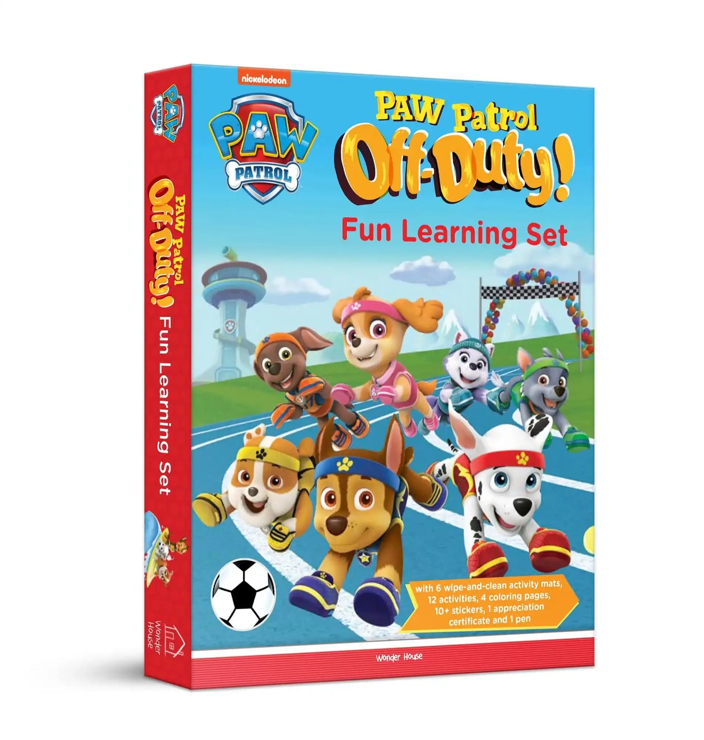 Nickelodeon Paw Patrol - Paw Patrol Off Duty! : Fun Learning Set (With Wipe And Clean Mats, Coloring