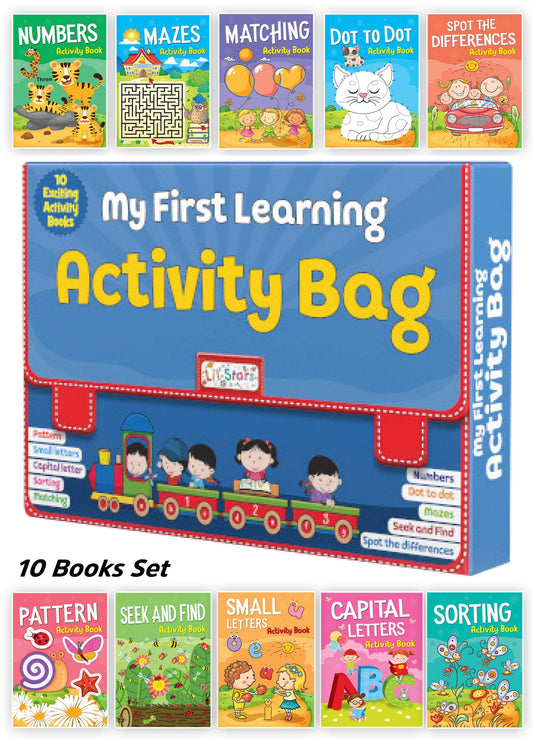 My First Learning Activity Bag:Set of 10 Exciting Activity Books