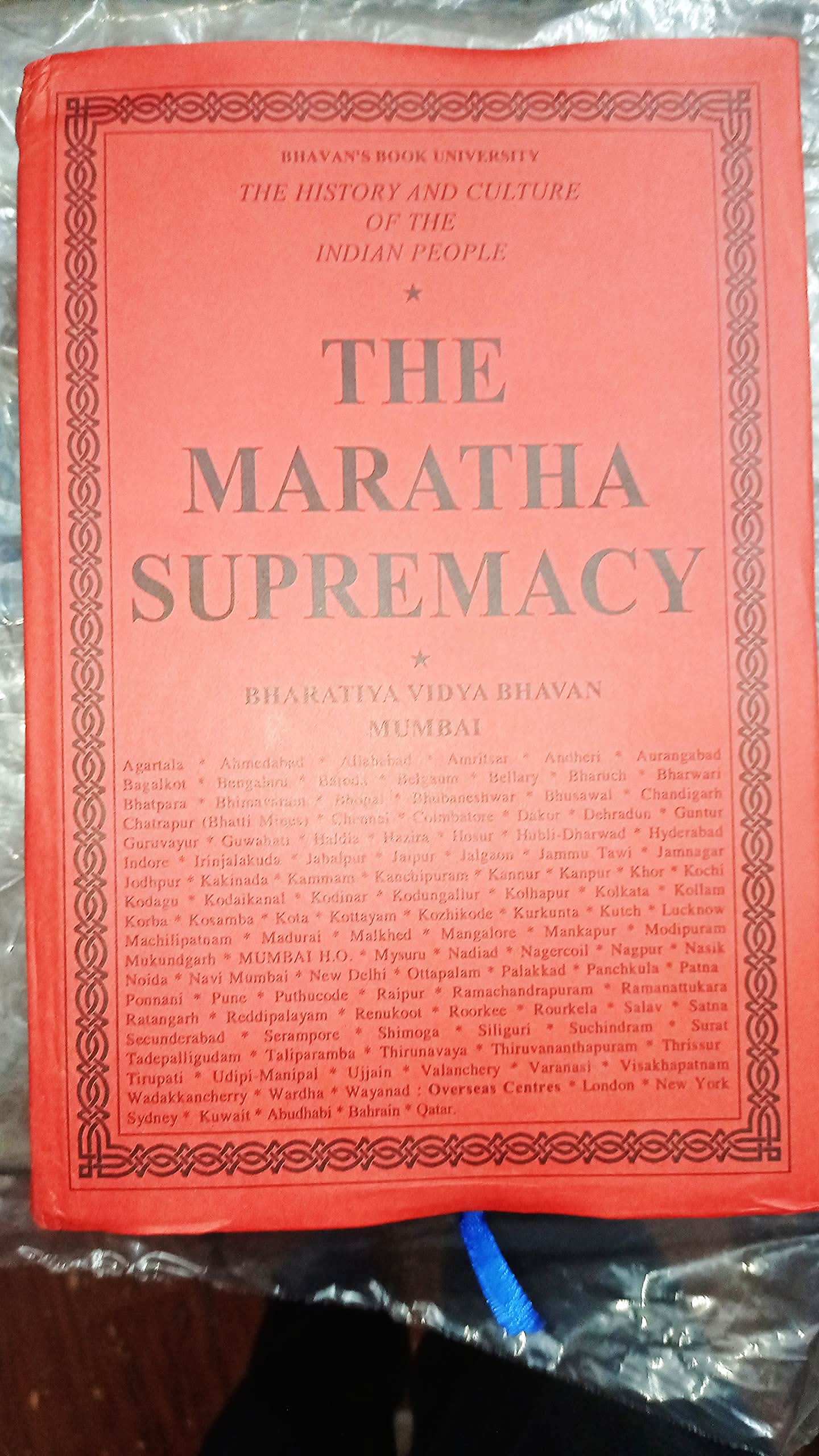 The Maratha Supremacy Vol.Viii