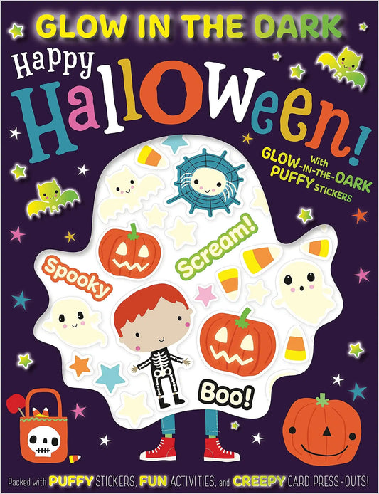 Glow In The Dark Puffy Stickers Happy Halloween!