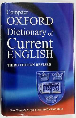 Compact Oxford Dictionary Of Current English