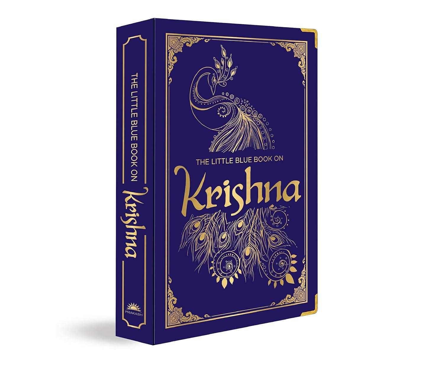 Little Blue Book On Krishna (Deluxe Silk Hardbound)