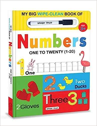 My Big Wipe And Clean Book Of Numbers For Kids  - 1 To 20