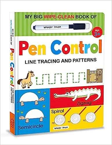 My Big Wipe And Clean Book Of Pen Control For Kids  - Line Tracing And Patterns