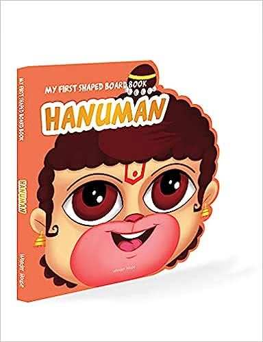 My First Shaped Board Book - Illustrated Lord Hanuman Hindu Mythology Picture Book For Kids Age 2+