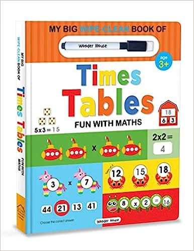 My Big Wipe And Clean Book Of Times Tables For Kids  - Fun With Maths