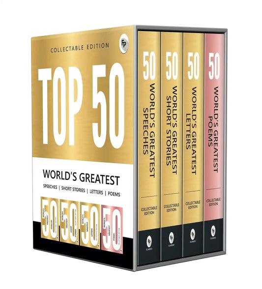 Top 50 World�S Greatest Short Stories, Speeches, Letters And Poems, Collectable Edition (Box Set Of 4 Books)