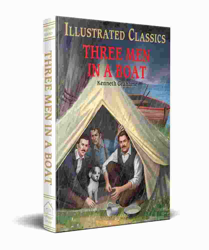 Three Men In A Boat : Illustrated Abridged Children Classic English Novel With Review Questions (Har