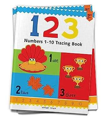 Preschool Activity Book - 123 - Numbers 1-10 Tracing Book For Kids