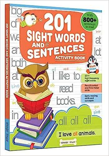 201 Sight Words And Sentence (With 800+ Sentences To Read) - Activity Book For Children