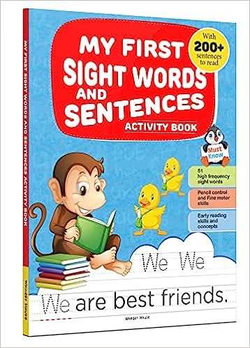 My First Sight Words And Sentences - Activity Book For Children