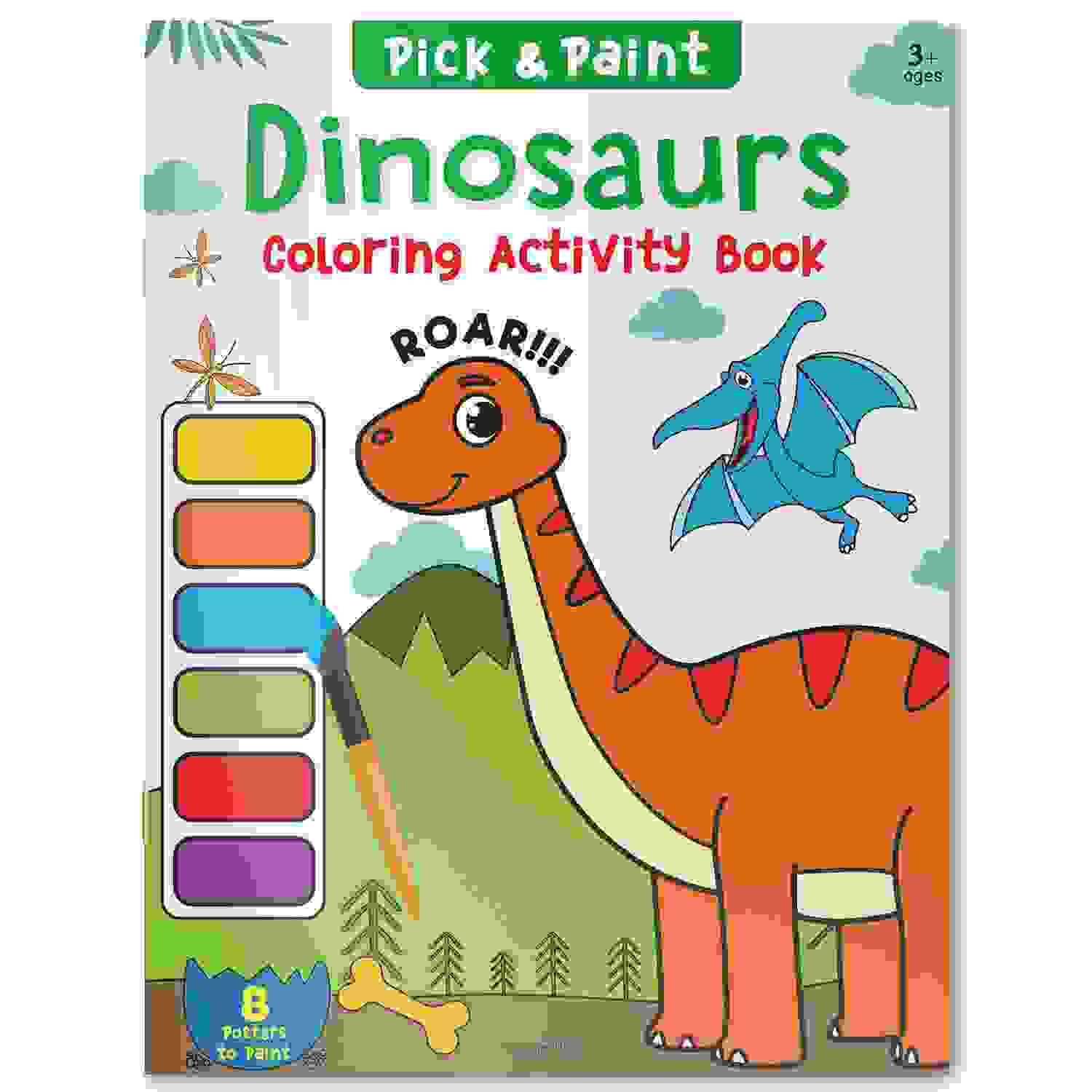 Pick And Paint Coloring Activity Book�For Kids: Dinosaurs