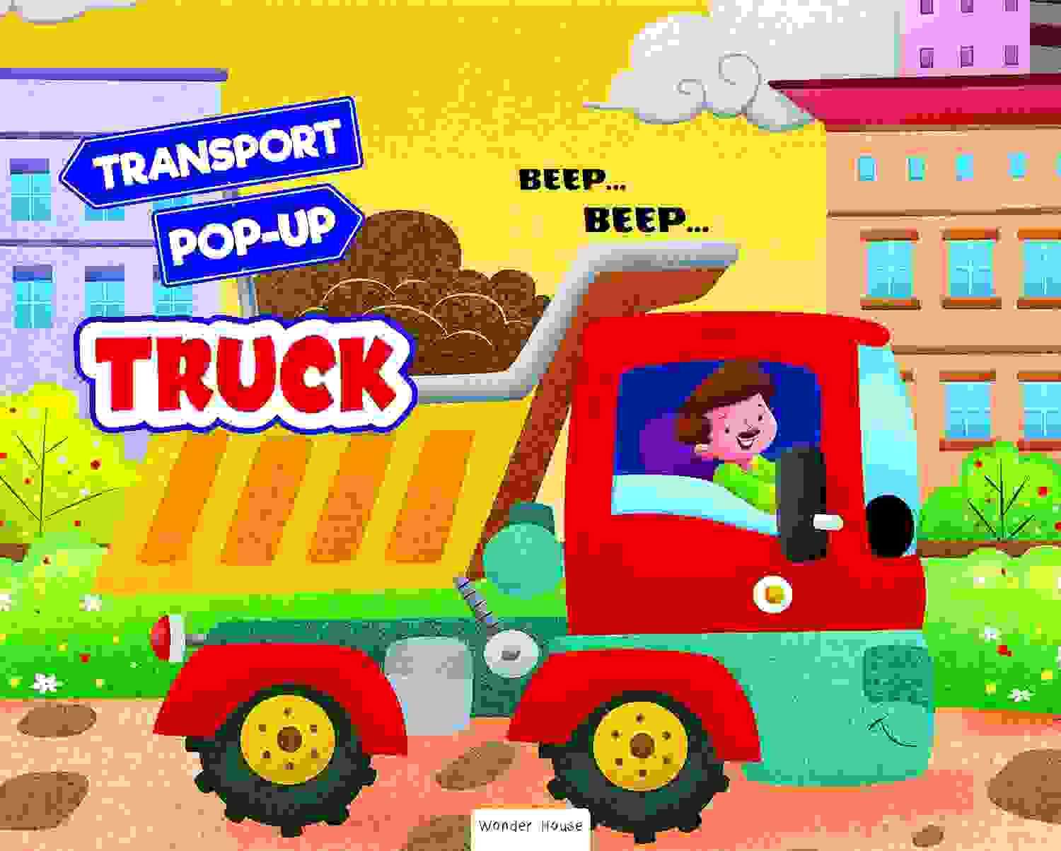 Pop-Up Transport - Truck - Gorgeously Illustrated Pop-Up Book For Children - Learn About The World O