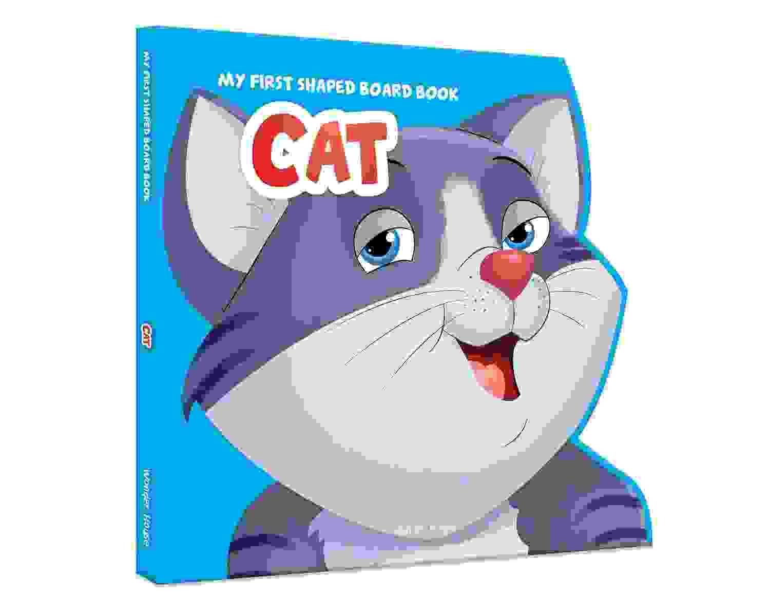 My First Shaped Board Book: Illustrated Cat - Animal Picture Book For Kids Age 2+ Board Book