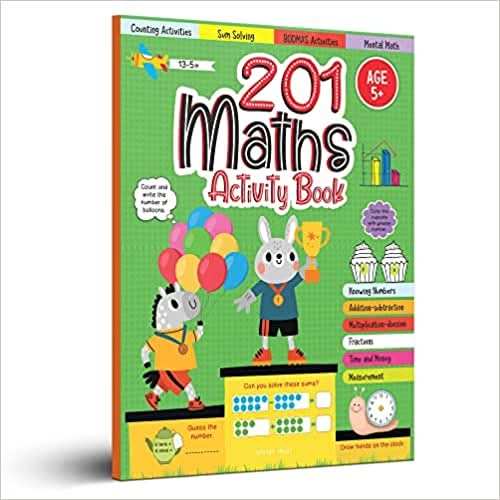 201 Maths Activity Book - Fun Activities And Math Exercises For Children - Knowing Numbers, Addition-