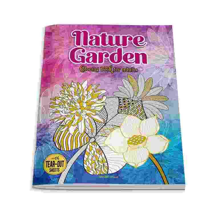 Nature Garden Coloring Book For Adults