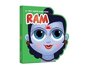 My First Shaped Board Book - Illustrated Ram Hindu Mythology Book For Kids Age 2+