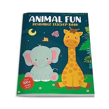 Animal Fun Reusable Sticker Book