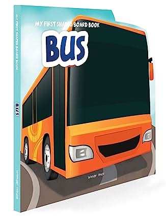 My First Shaped Board Books For Children - Transport - Bus