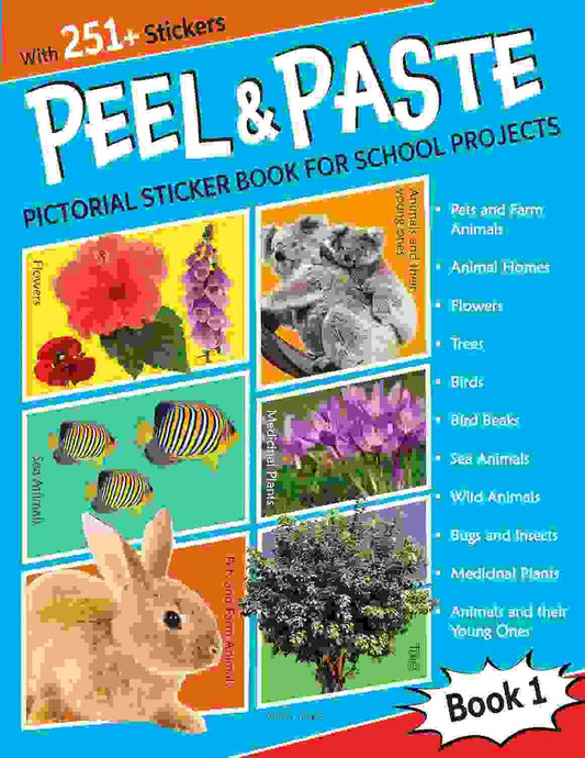 Peel & Paste - Pictorial Sticker Book For School Projects - Book 1