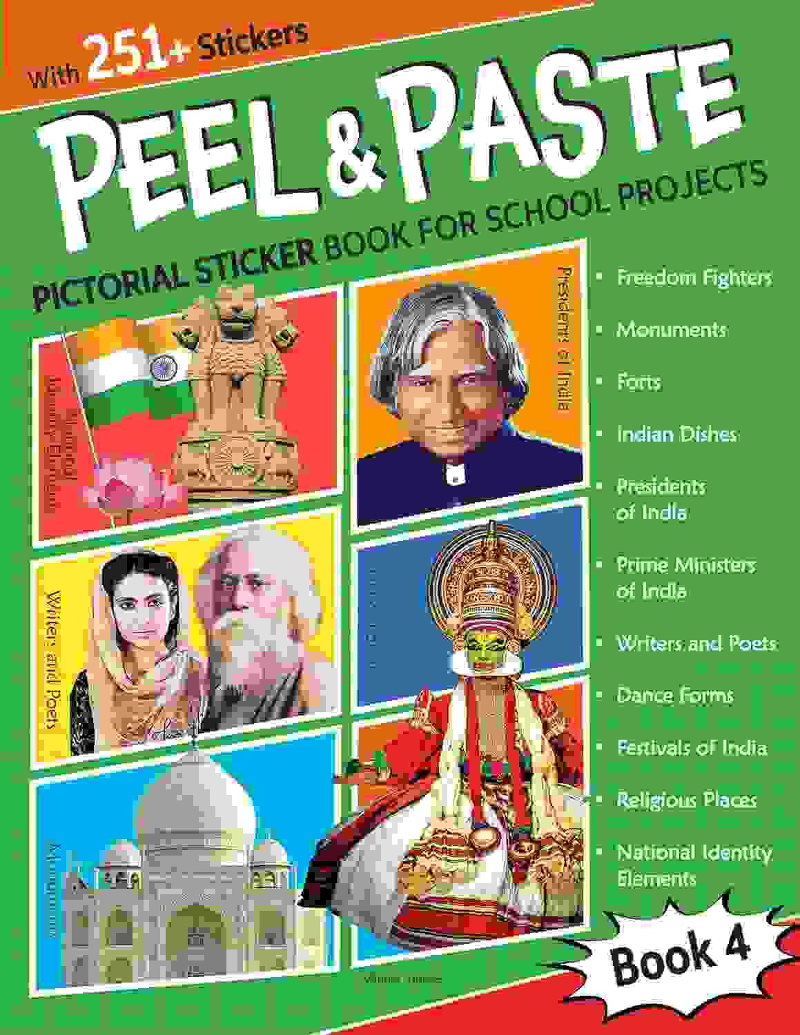Peel & Paste - Pictorial Sticker Book For School Projects - Book 4
