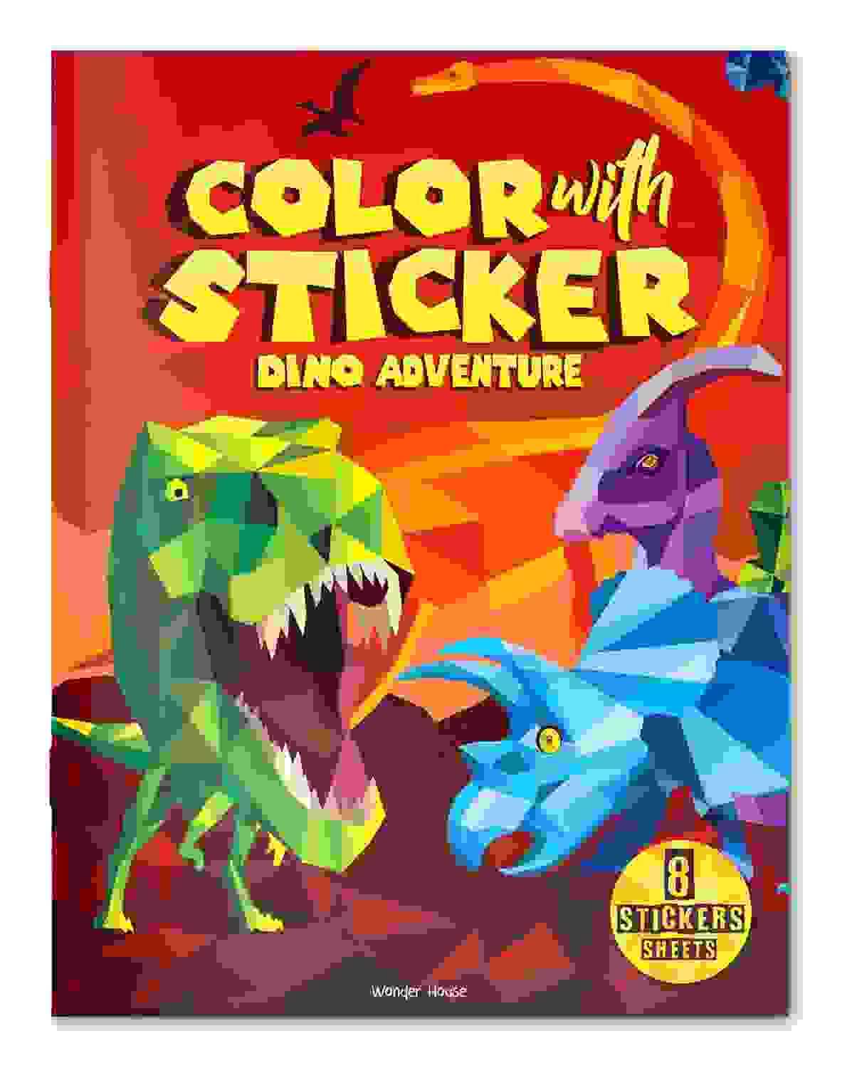 Color With Sticker - Dino Adventure