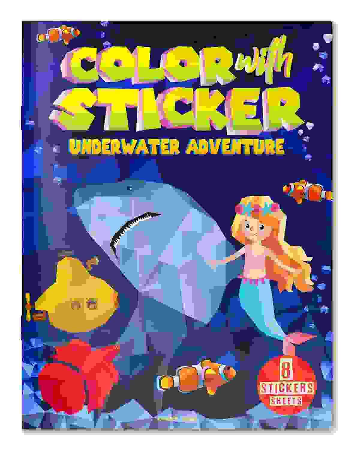 Color With Sticker - Underwater Adventure