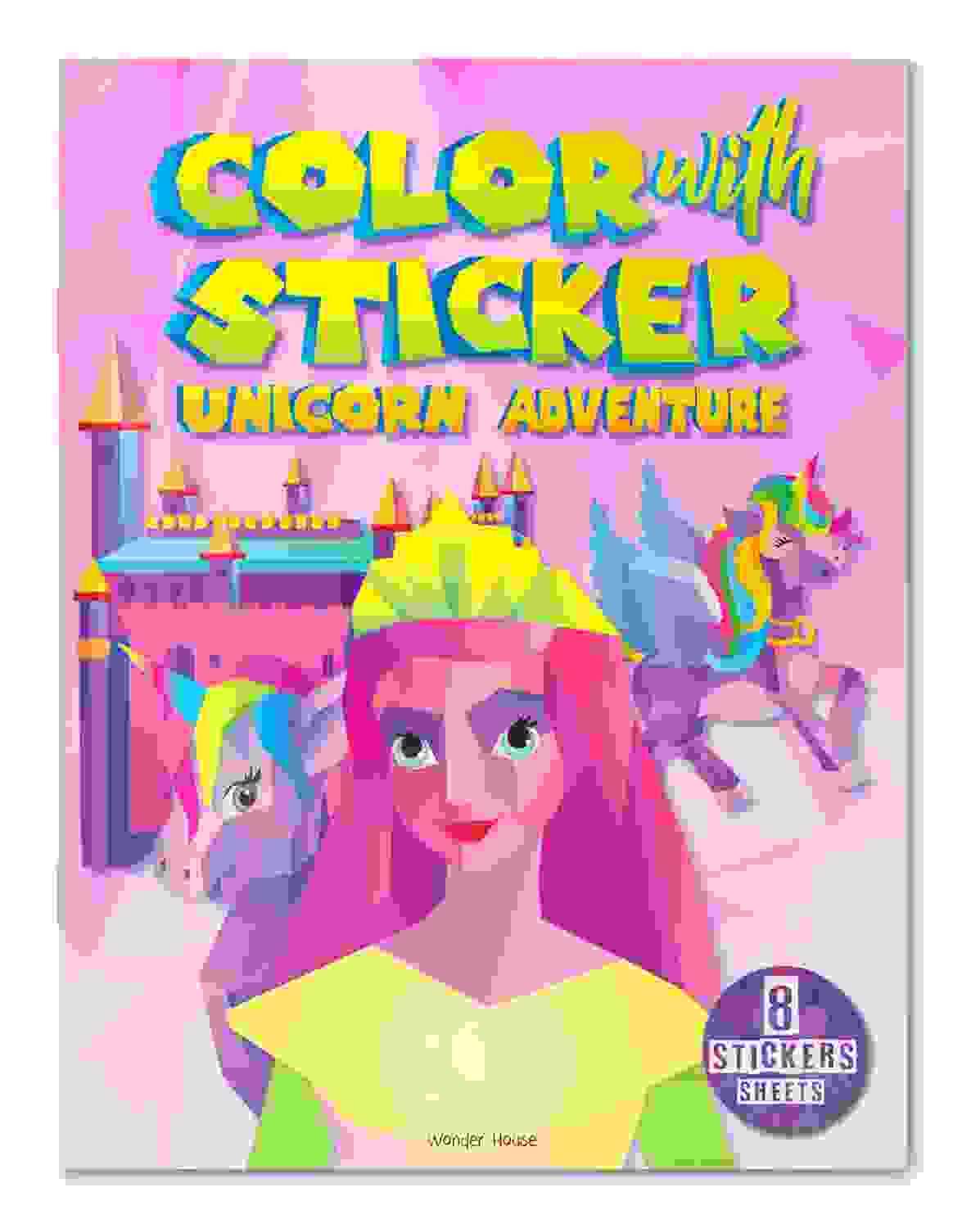 Color With Sticker - Unicorn Adventure